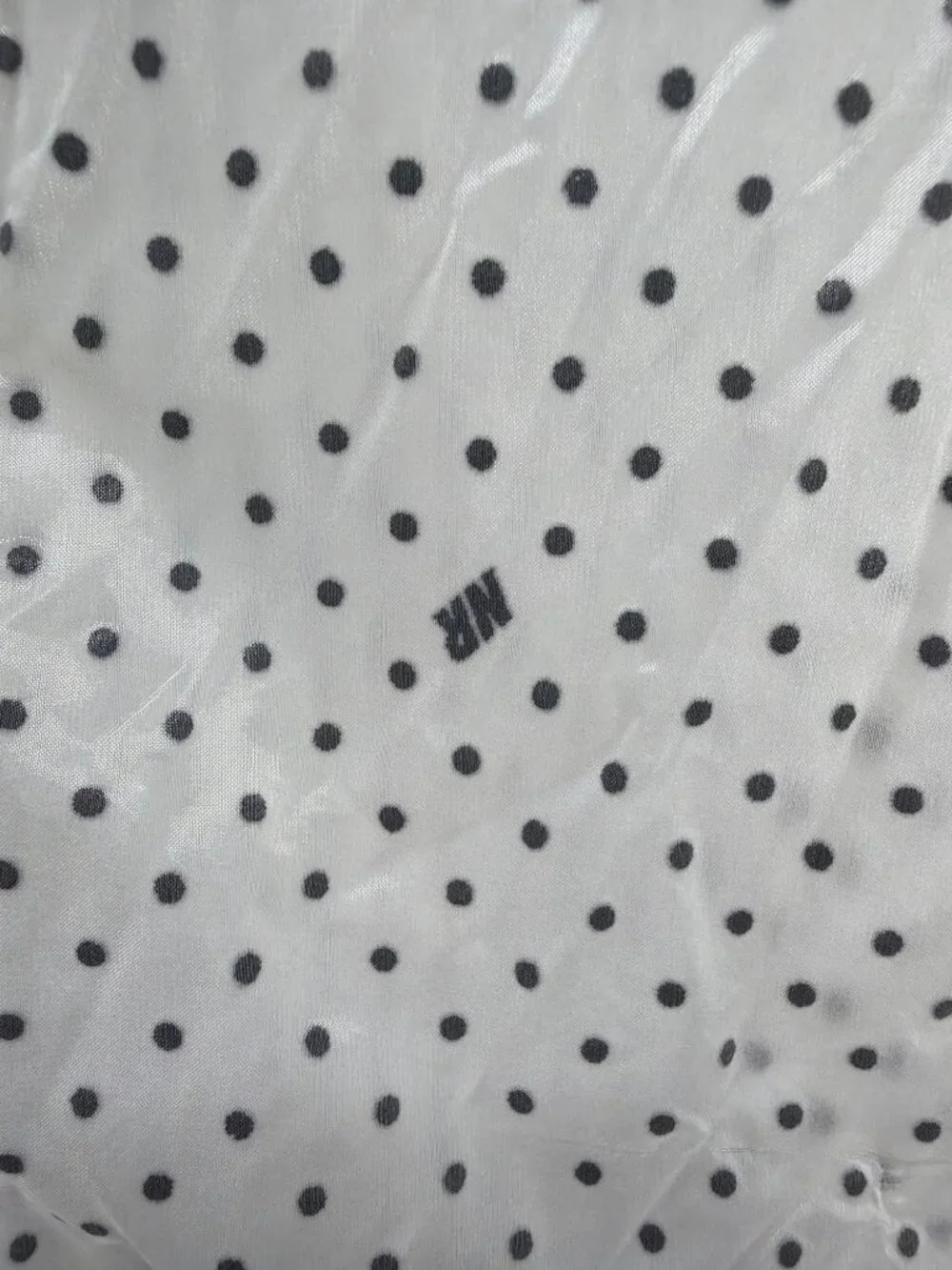 Nike Running Womens Rain Jacket Sz L Clear/Black Polka Dot Pockets Full Zip Logo